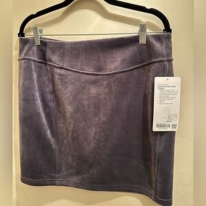 NWT Lululemon Velvet Scuba Mini Skirt
